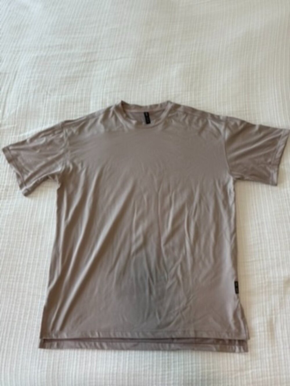 ASRV Core Oversized Training Tee Etherea Taupe Men M DSG-0642